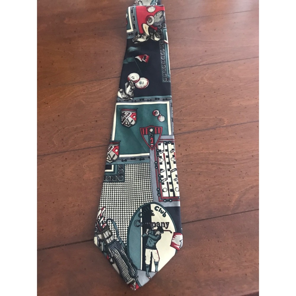 Pattinni Mens‎ Silk Tie Golfers XL